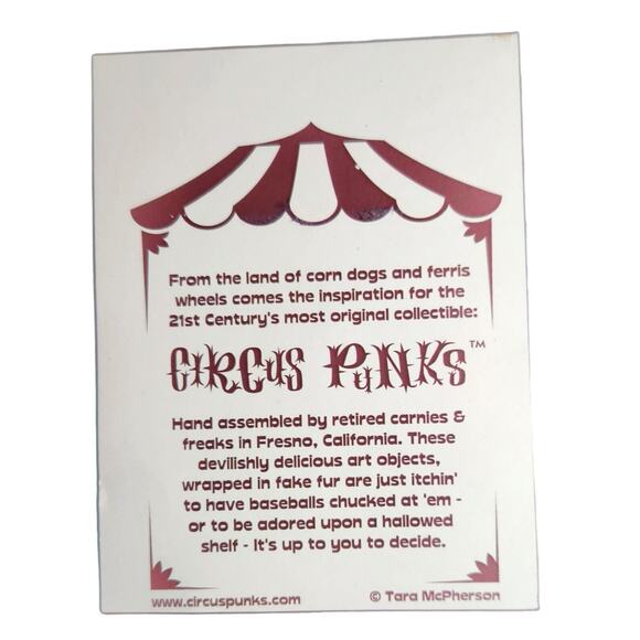 Circus Punks Rare George Lopez NIB #96 Of 200 Signed By Artist McPherson (2005) - Picture 6 of 7